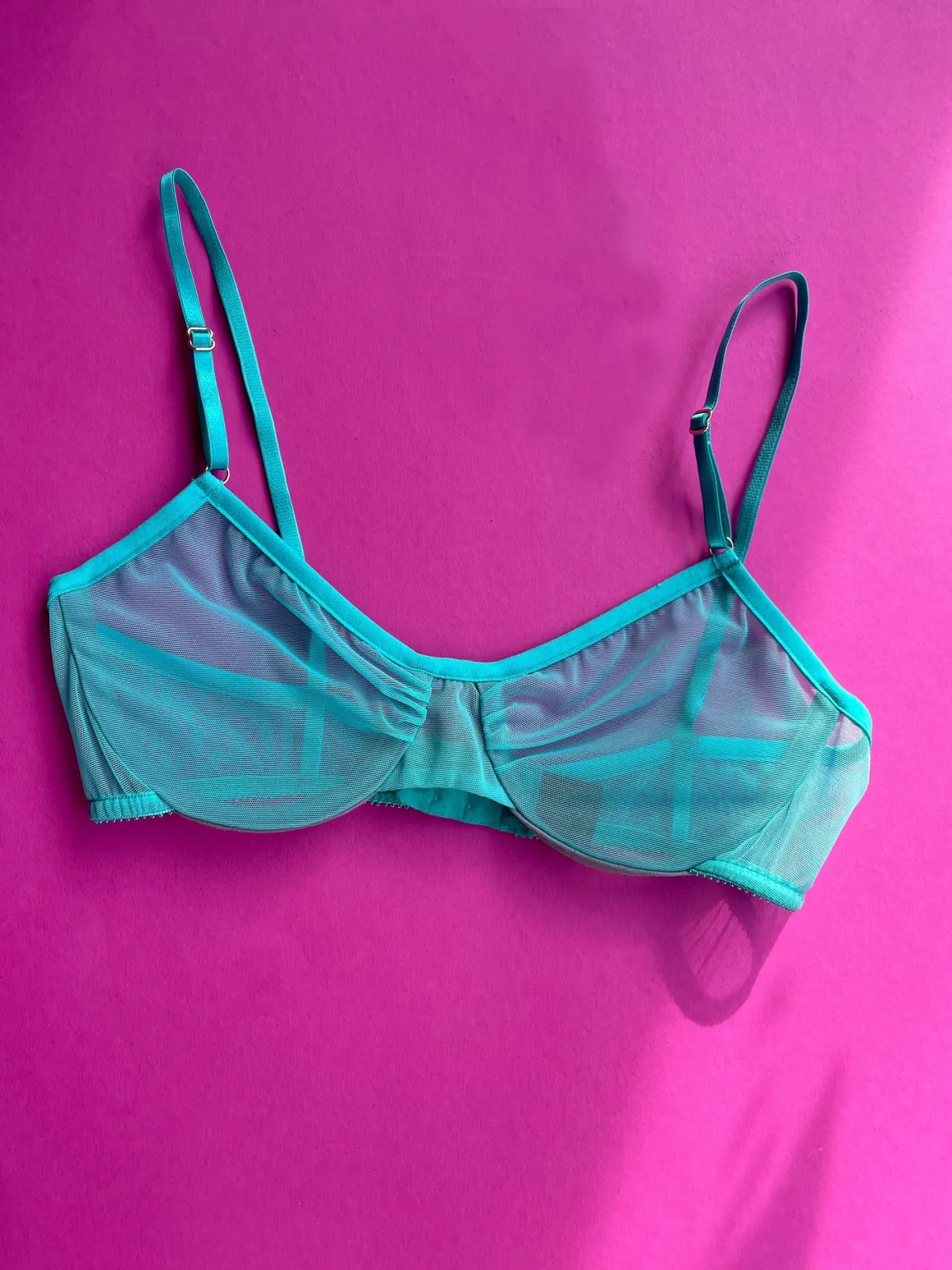 Only Hearts: Whisper Underwire Bra - Aqua