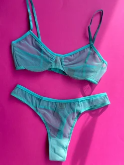 Only Hearts: Whisper Underwire Bra - Aqua