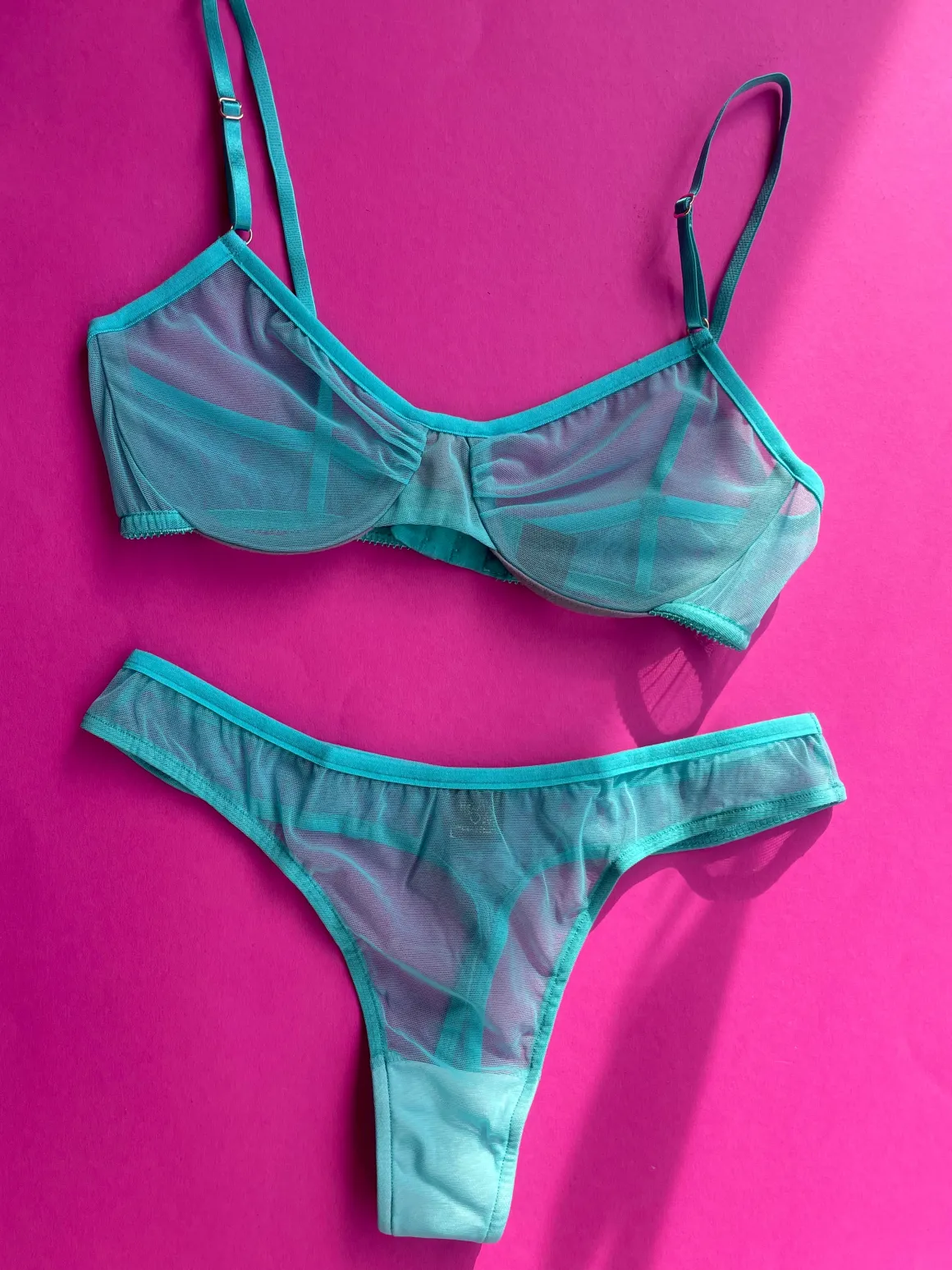 Only Hearts: Whisper Underwire Bra - Aqua
