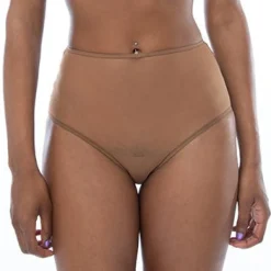 Ownbrown: Mesh High-Waisted Brief - Amani