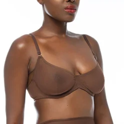 Ownbrown: Underwire Mesh Bra - Yemoya
