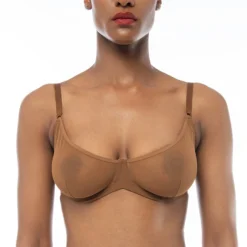 Ownbrown: Underwire Mesh Bra - Bintu