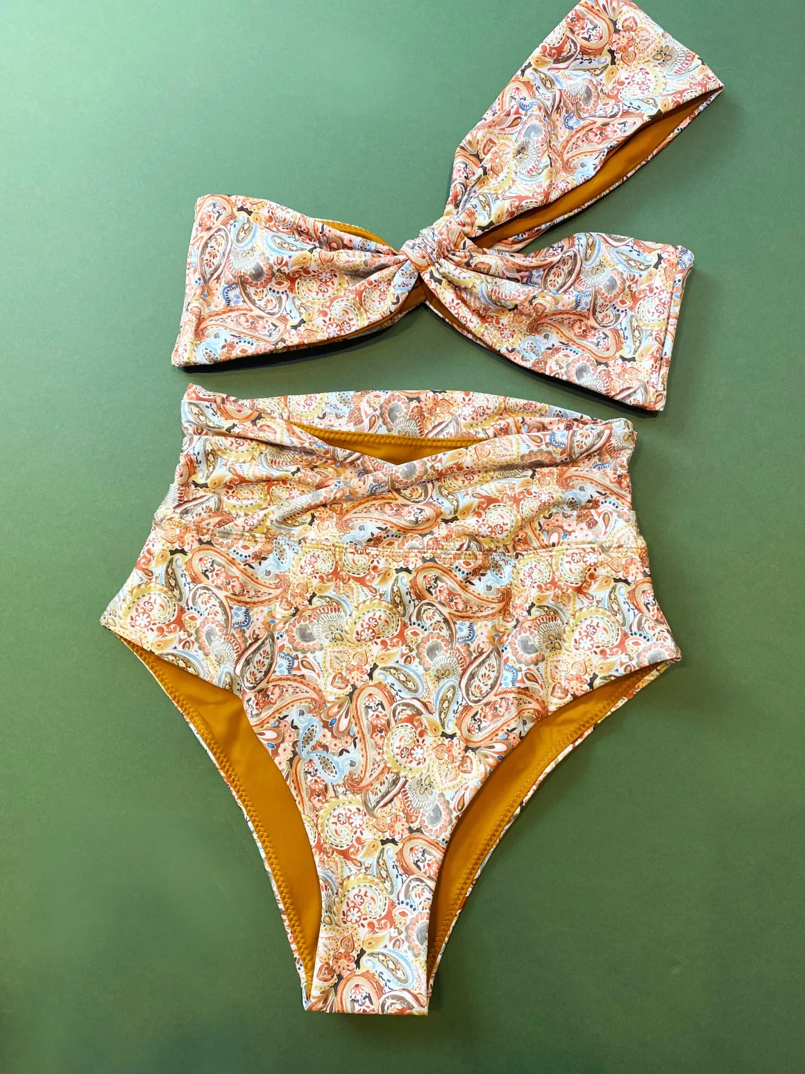 Palm: Kelly High-Waisted Bikini Bottom - S, M