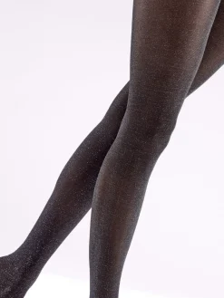 Pretty Polly: Soft Shimmer Opaque Tights - Black