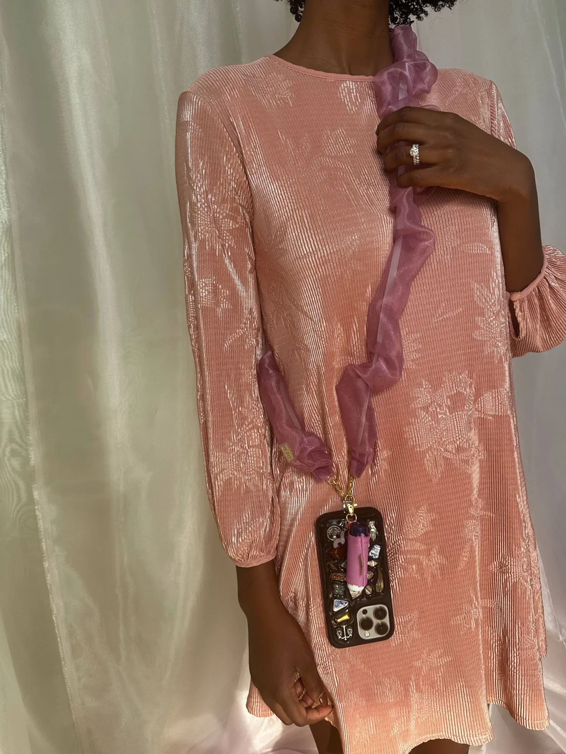 Room Shop: Organza Phone Strap - Ivory