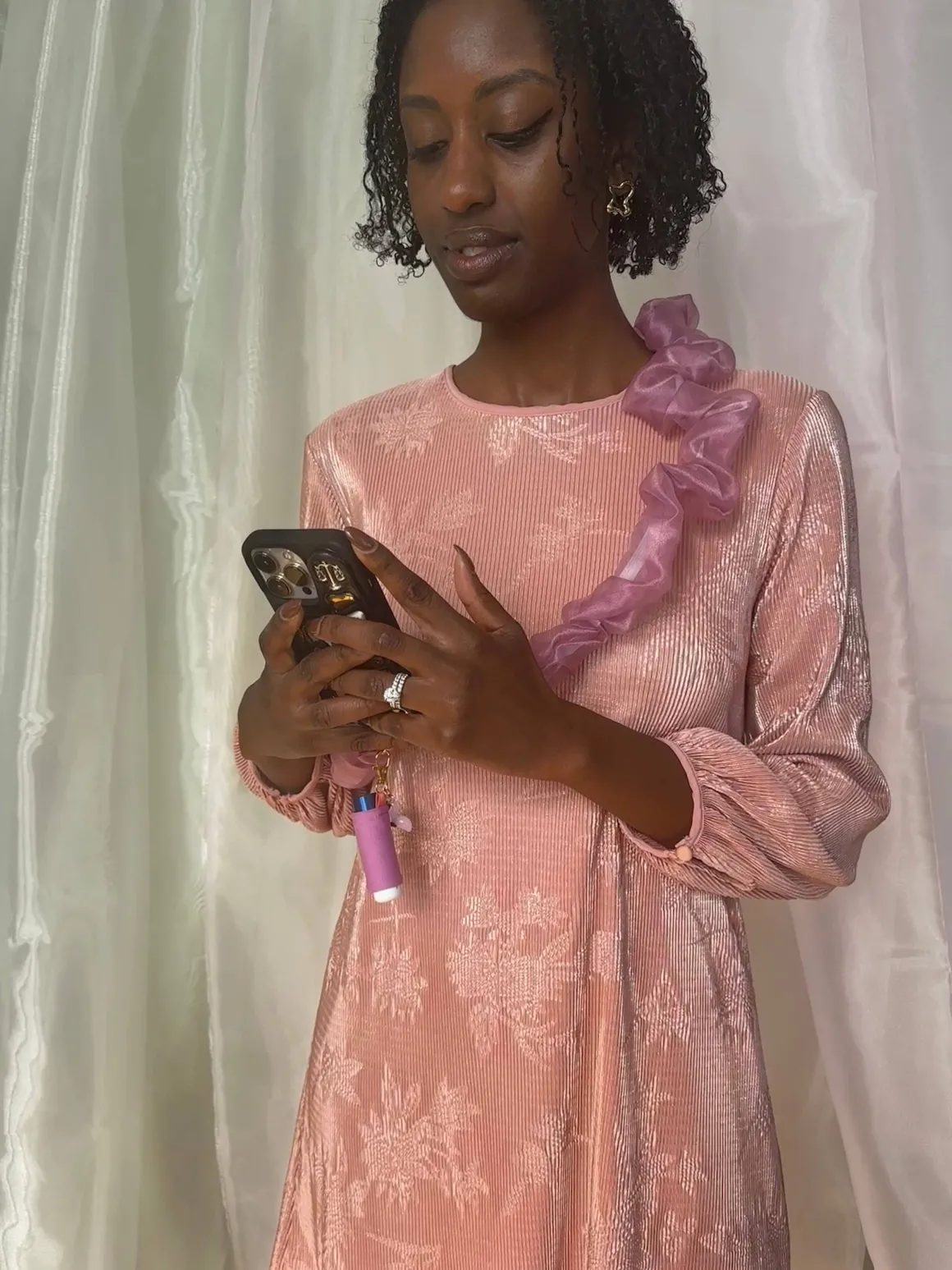 Room Shop: Organza Phone Strap - Ivory