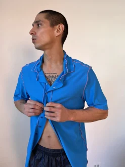 Sherris: Alex Button Down Shirt - Blue