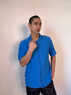 Sherris: Alex Button Down Shirt - Blue