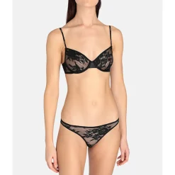 Stella McCartney: Sienna Sparkling Underwire Bra - Black