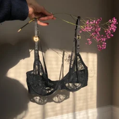 Stella McCartney: Sienna Sparkling Underwire Bra - Black