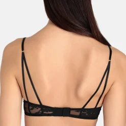 Stella McCartney: Sienna Sparkling Underwire Bra - Black