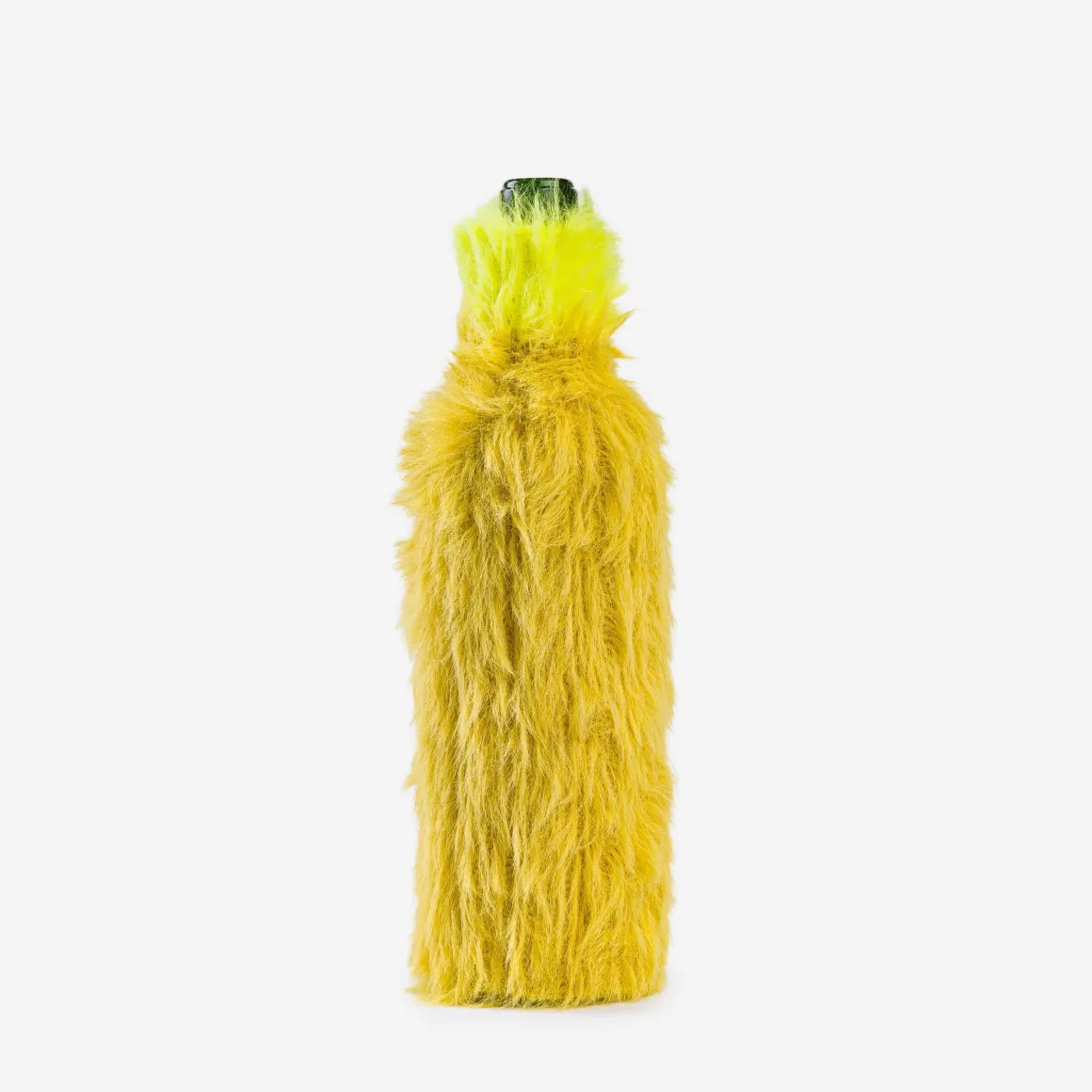 Verloop: Faux Fur Bottle Sleeve - Golden Olive