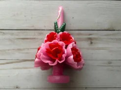 VIVA: Medium Oaxaca Candle - Pink/Red