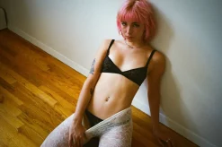 Yasmine Eslami: Alice Lace Soft Bra - Black