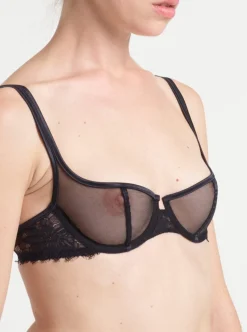 Yasmine Eslami: Annabelle Balcony Bra - Black