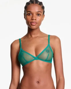 Yasmine Eslami: Jeanne Basic Mesh Thong - Mint