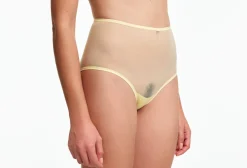 Yasmine Eslami: Jeanne High-Waisted Brief - Sunny