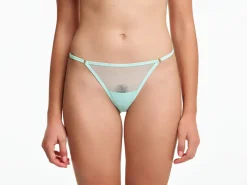 Yasmine Eslami: Jeanne Mesh Mini Thong - Persian Green
