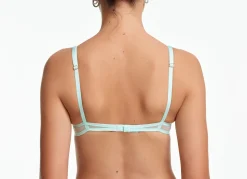 Yasmine Eslami: Jeanne Mesh Underwire Bra - Persian Green