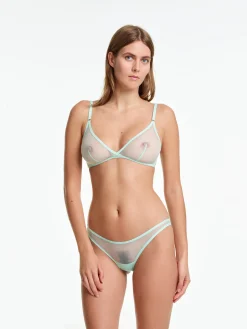 Yasmine Eslami: Jeanne Mesh Panty - Persian Green