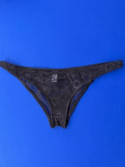 Yasmine Eslami: Louise Flower Lace Panty - Ristretto