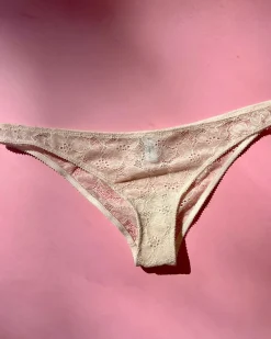 Yasmine Eslami: Louise Flower Lace Panty - Sand